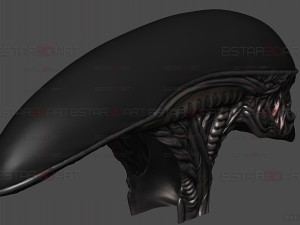 Alien Xenomorph Mask Decor Wearable 3D 打印模型