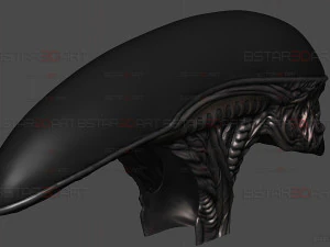 Alien Xenomorph Mask Decor Wearable 3D Print Model