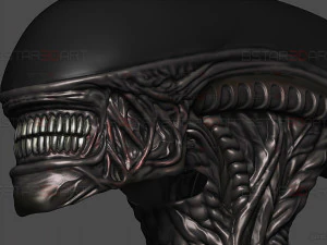Alien Xenomorph Mask Decor Wearable 3D Print Model