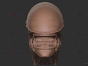 Alien Xenomorph Mask Decor Wearable 3D Print Model