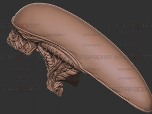 Alien Xenomorph Mask Decor Wearable 3D 打印模型