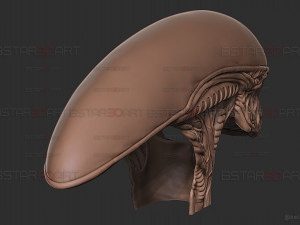 Alien Xenomorph Mask Decor Wearable 3D 打印模型