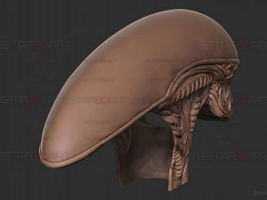 Alien Xenomorph Mask Decor Wearable 3D Print Model