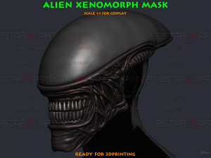 Alien Xenomorph Mask Cosplay 3D 프린트 모델