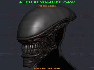 Alien Xenomorph Maske Cosplay 3D Druckmodell