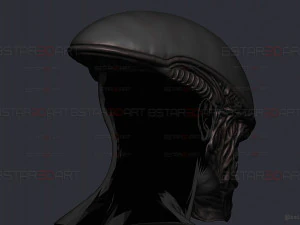 Alien Xenomorph Mask Cosplay 3D Print Model