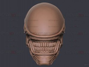Alien Xenomorph Mask Cosplay 3D Baskı Modeli