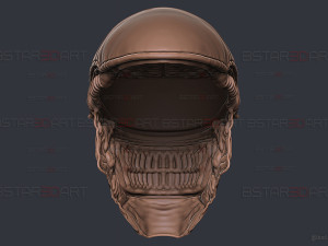 Alien Xenomorph Mask Cosplay 3D Baskı Modeli