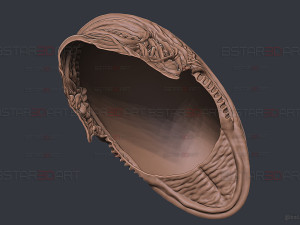 Alien Xenomorph Mask Cosplay 3D Baskı Modeli