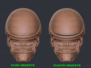 Alien Xenomorph Mask Cosplay 3D Baskı Modeli