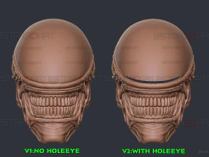 Alien Xenomorph Mask Cosplay 3D Print Model