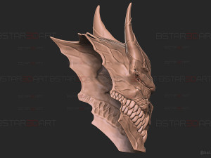 Kaiju No 8 MASK - Kafka Hibino Cosplay 3D Принт Модель