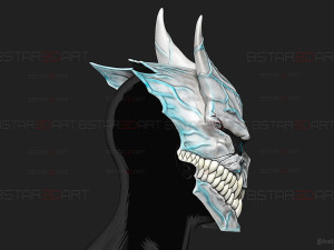 Kaiju No 8 Mask- Moveable Jaw Version - Kafka Hibino Cosplay Model Cetak 3D