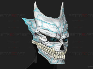 Kaiju No 8 Mask- Moveable Jaw Version - Kafka Hibino Cosplay Model Cetak 3D