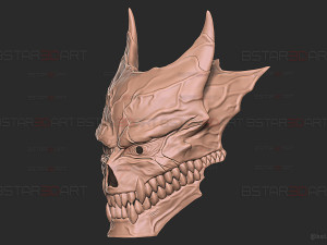 Kaiju No 8 Mask- Moveable Jaw Version - Kafka Hibino Cosplay Model Cetak 3D