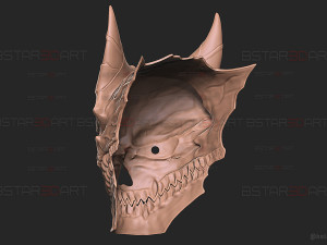 Kaiju No 8 Mask- Moveable Jaw Version - Kafka Hibino Cosplay Model Cetak 3D