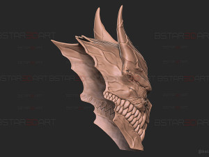 Kaiju No 8 Mask- Moveable Jaw Version - Kafka Hibino Cosplay Model Cetak 3D