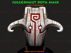 Juggernaut Dota Mask - Halloween Cosplay 3D Print Model