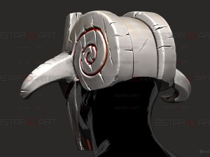 Topeng Juggernaut Dota - Cosplay Halloween Model Cetak 3D