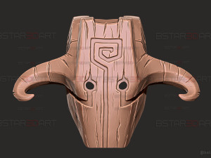 Topeng Juggernaut Dota - Cosplay Halloween Model Cetak 3D