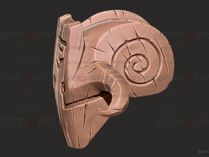 Topeng Juggernaut Dota - Cosplay Halloween Model Cetak 3D