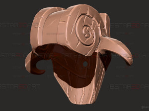 Topeng Juggernaut Dota - Cosplay Halloween Model Cetak 3D