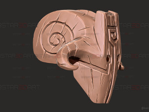 Topeng Juggernaut Dota - Cosplay Halloween Model Cetak 3D