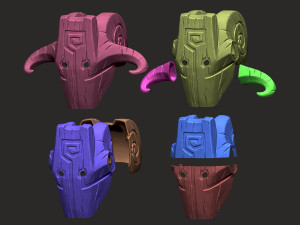 Topeng Juggernaut Dota - Cosplay Halloween Model Cetak 3D