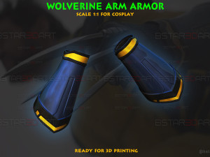 Wolverine Arm Armor - Marvel Cosplay 3D प्रिंट मॉडल