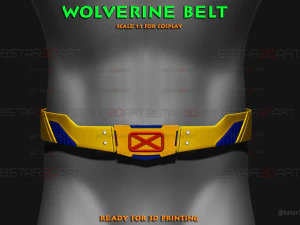 金刚狼腰带装甲 - 漫威角色扮演 3D 打印模型