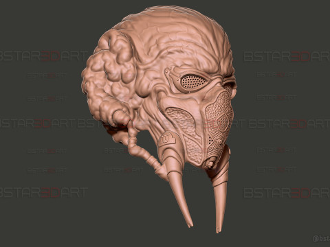 Plo Koon Jedi High Quality Mask - Star Wars Cosplay Modello di stampa 3D