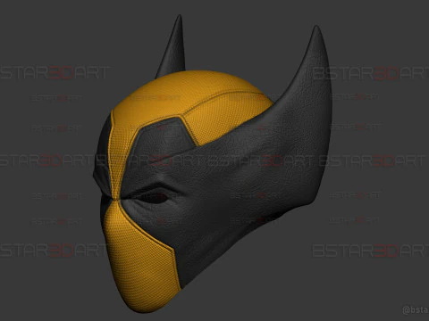 Deadpool X Wolverine Mask - Marvel Comic Cosplay 3D Print Model
