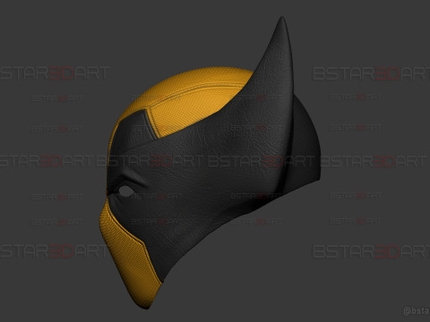 Deadpool X Wolverine Mask - Marvel Comic Cosplay 3D Print Model