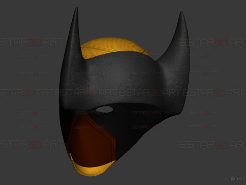 Deadpool X Wolverine Mask - Marvel Comic Cosplay 3D Print Model