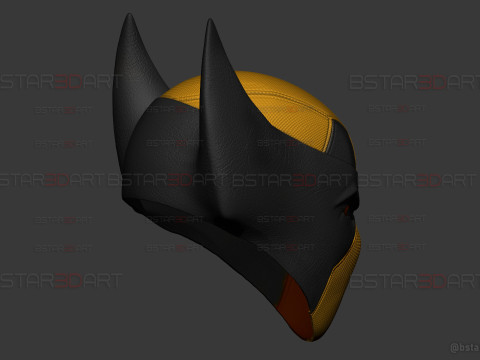 Deadpool X Wolverine Mask - Marvel Comic Cosplay 3D Print Model