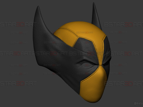 Deadpool X Wolverine Mask - Marvel Comic Cosplay 3D Print Model