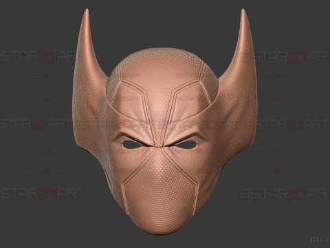Deadpool X Wolverine Mask - Marvel Comic Cosplay 3D Print Model