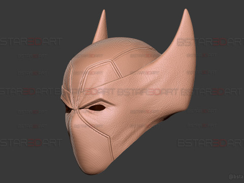 Deadpool X Wolverine Mask - Marvel Comic Cosplay 3D Print Model