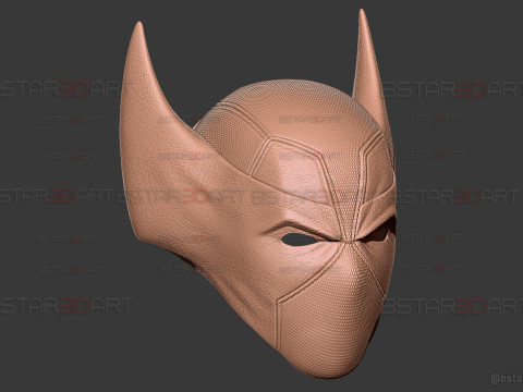 Deadpool X Wolverine Mask - Marvel Comic Cosplay 3D Print Model