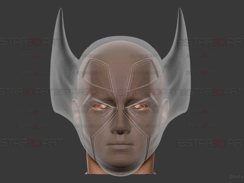 Deadpool X Wolverine Mask - Marvel Comic Cosplay 3D Print Model