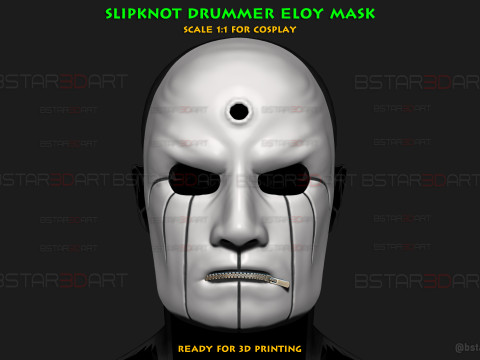 Slipknot Drummer Eloy Mask 3D प्रिंट मॉडल