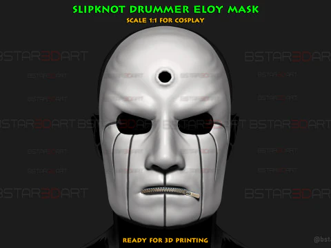 Slipknot-drummer Eloy-masker 3D printmodel
