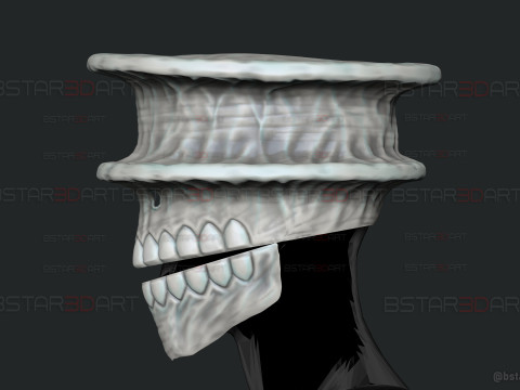Kaiju No 9 Mask - Kaiju No 8 Anime Cosplay Model Cetak 3D