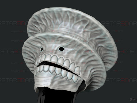 Kaiju No 9 Mask - Kaiju No 8 Anime Cosplay Model Cetak 3D