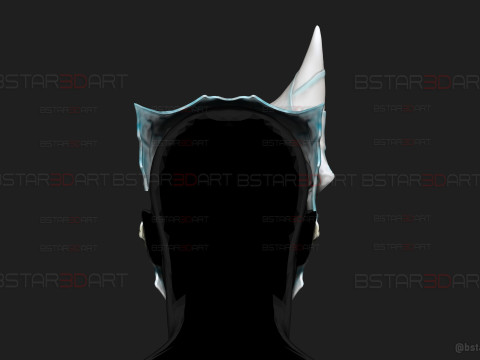 Kaiju No 8 Damaged Mask - Kaiju No 8 Anime Cosplay Model Cetak 3D
