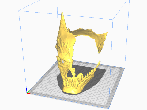 Kaiju No 8 Damaged Mask - Kaiju No 8 Anime Cosplay Model Cetak 3D