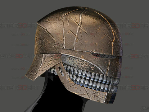 The Stranger Sith Lord High Quality Helmet - The Acolyte Helmet - Star wars black series cosplay 3D Print Model