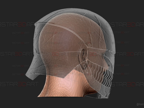 The Stranger Sith Lord High Quality Helmet - The Acolyte Helmet - Star wars black series cosplay Model do druku 3D