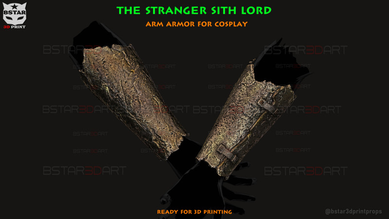 The Stranger Sith Lord Arm Armor - The Acolyte - Star wars 3D printmodel .c4d .max .obj .3ds .fbx .stl .blend 