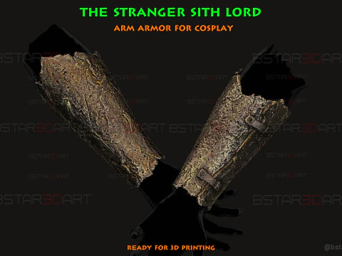 Armor Lengan Lord Asing Sith - Pembantunya - Perang bintang Model Cetak 3D